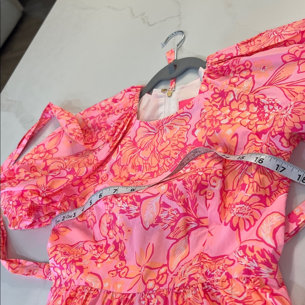 Lilly Pulitzer Knoxlie Dress Mandevilla Baby Days Bloom size 0 - Picture 13 of 14